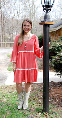 Baby Doll - Coral Dress