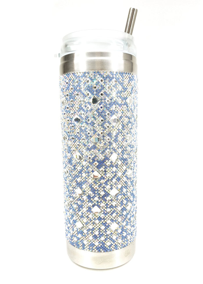 BUBBLES & BLING TUMBLER - AZURE