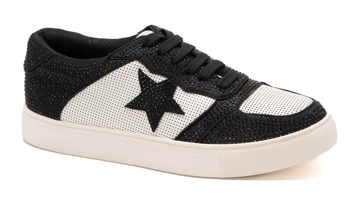 CORKYS LEGENDARY BLACK CRYSTAL STAR SNEAKERS