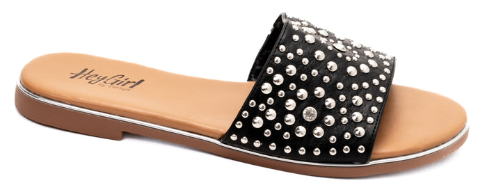 CORKYS BAIL MONEY BLACK SANDALS