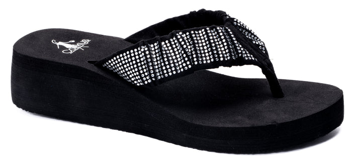 CORKYS BAUBLE BLACK SANDAL
