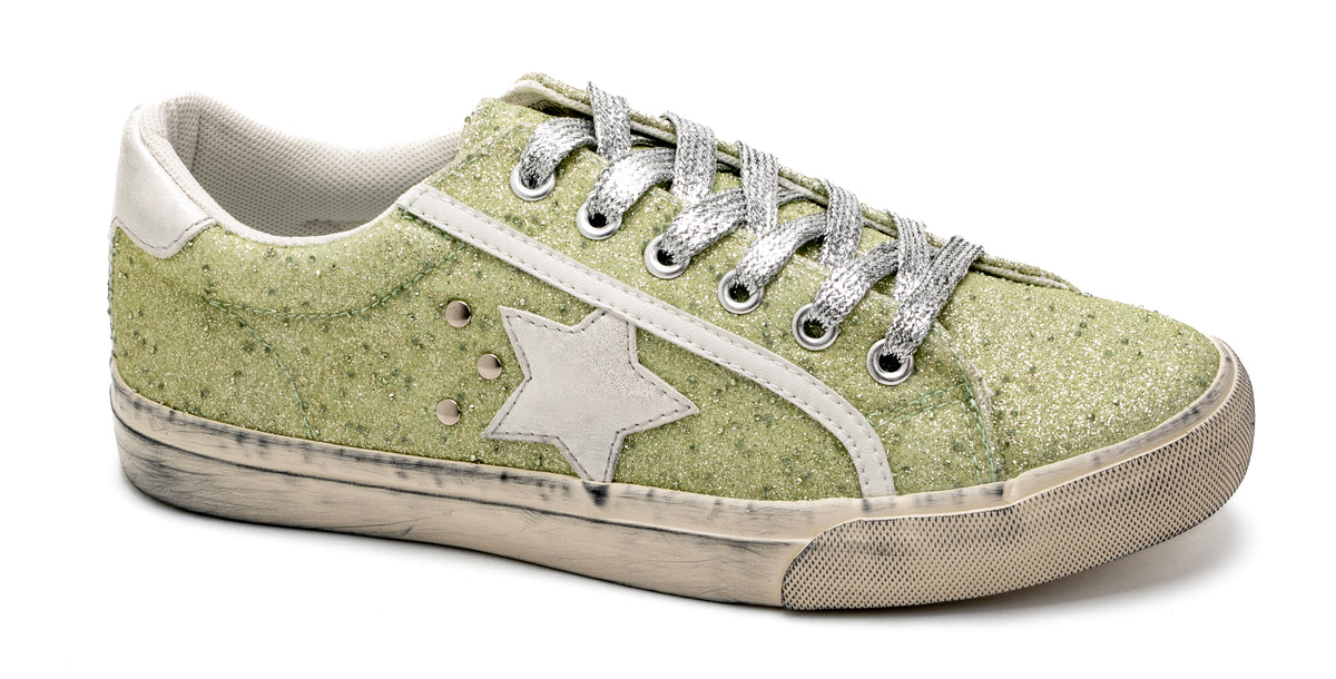 CORKYS BIG DIPPER LIGHT GREEN SNEAKERS