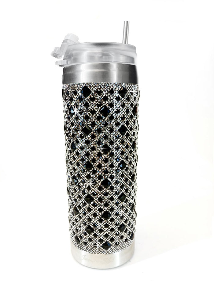 BUBBLES & BLING TUMBLER - Black Diamond