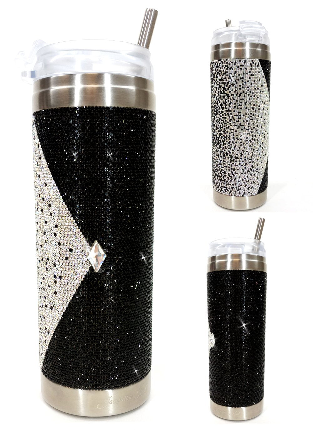 BUBBLES & BLING TUMBLER - BLACK MAGIC