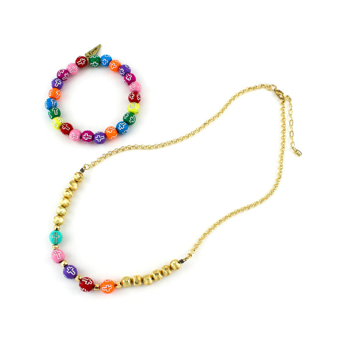 ERIMISH  -  GEM JAMS  (KID SIZED) - BLESSED NECKLACE & BRACELET SET