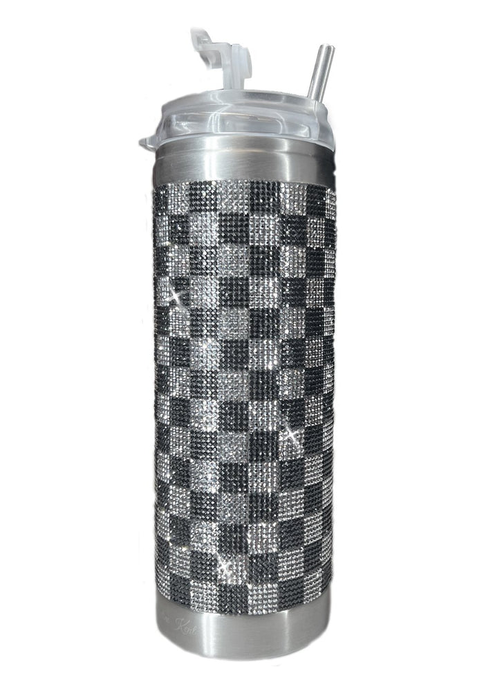 BUBBLES & BLING TUMBLER - DARKI CHECKMATE