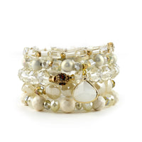 ERIMISH  -  COCONUT EXTENDED 5 BRACELET STACK