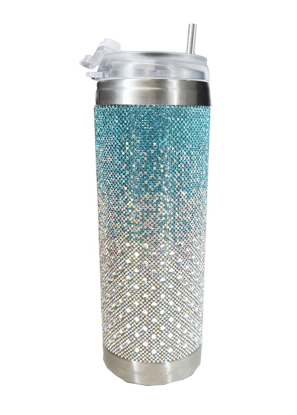 BUBBLES & BLING TUMBLER -CUPCAKE COLLECTION TURQUOISE