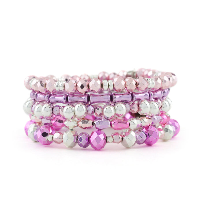 EXTENDED SIZE -  PLUS SIZE DAZZLER STACK BRACELET SET