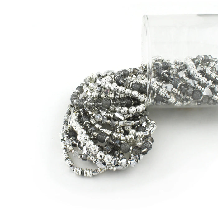 ERIMISH  -   SILVER BELLS 5 BRACELET STACK