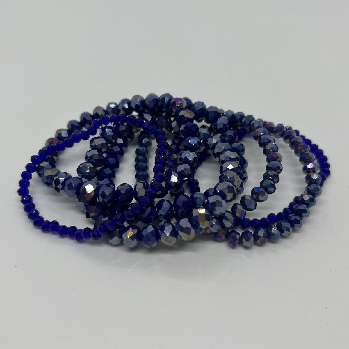 Zenana 8 Bracelet Stack - Royal Blue