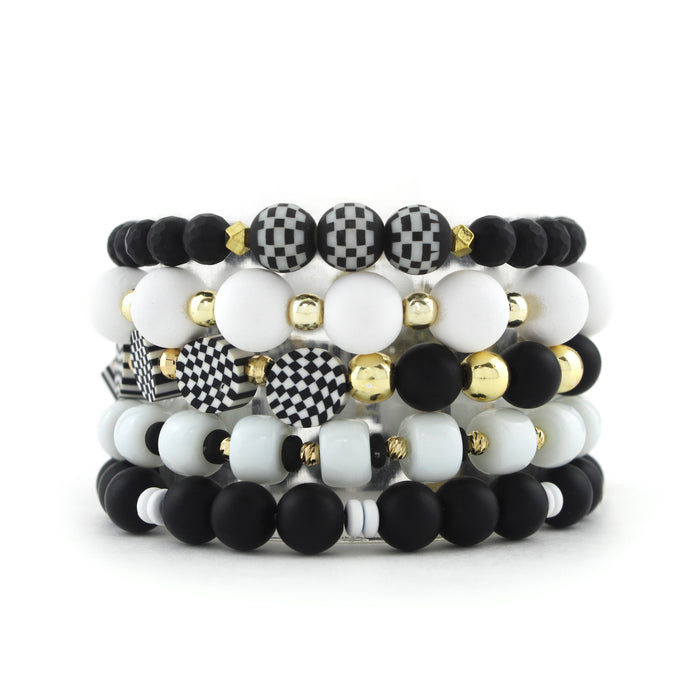 ERIMISH  -   JAZZ  EXTENDED 5 BRACELET STACK