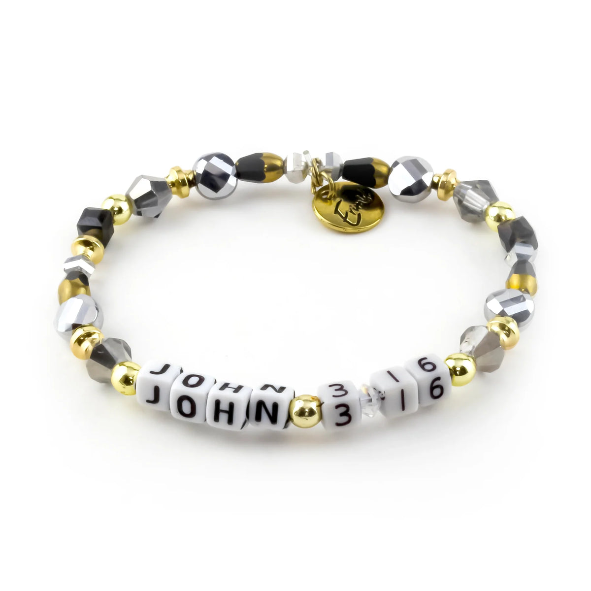 ERIMISH - CUSTOM SCRIPTURE BRACELET BLACK - JOHN 3:16