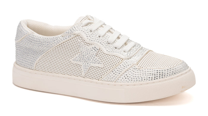 CORKYS LEGENDARY WHITE CRYSTAL STAR SNEAKERS