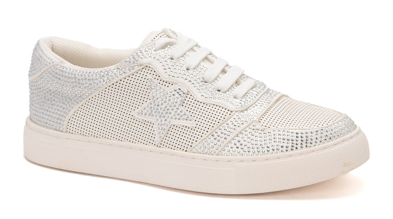 CORKYS LEGENDARY WHITE CRYSTAL STAR SNEAKERS