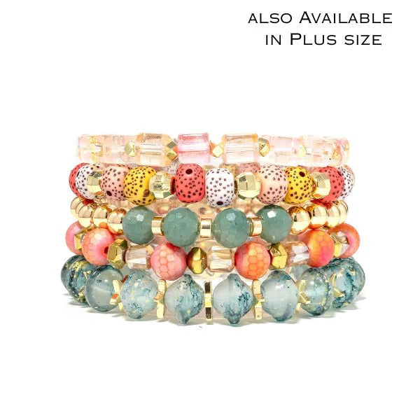 ERIMISH   -  MARIGOLD 5 BRACELET STACK