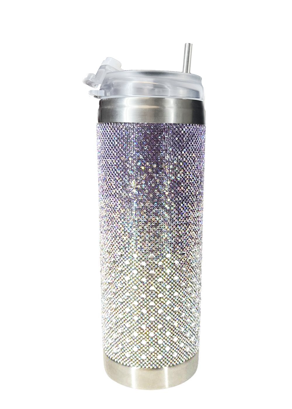 BUBBLES & BLING TUMBLER -CUPCAKE COLLECTION MAUVE