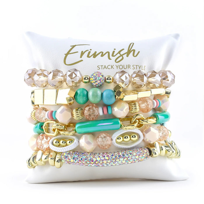 ERIMISH -  MELON  BOXED STACK BRACELET SET