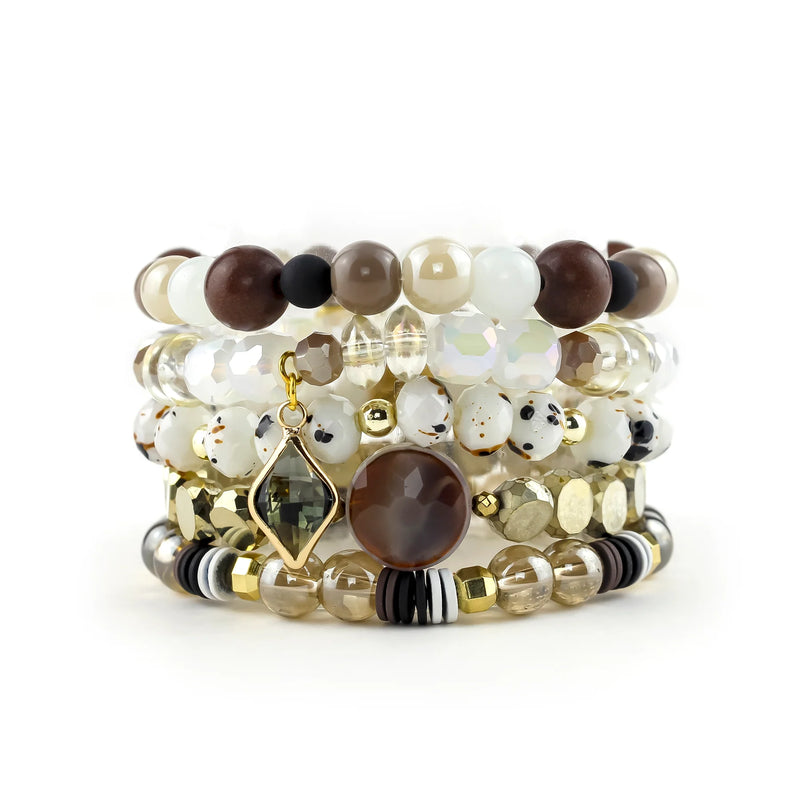 ERIMISH   -  MOLASSES STACK BRACELET SET