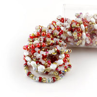 ERIMISH   -   POINSETTIA STACK BRACELET SET