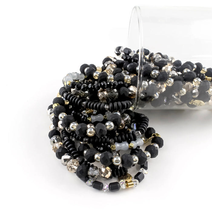 ERIMISH   -  MIDNIGHT STACK BRACELET SET