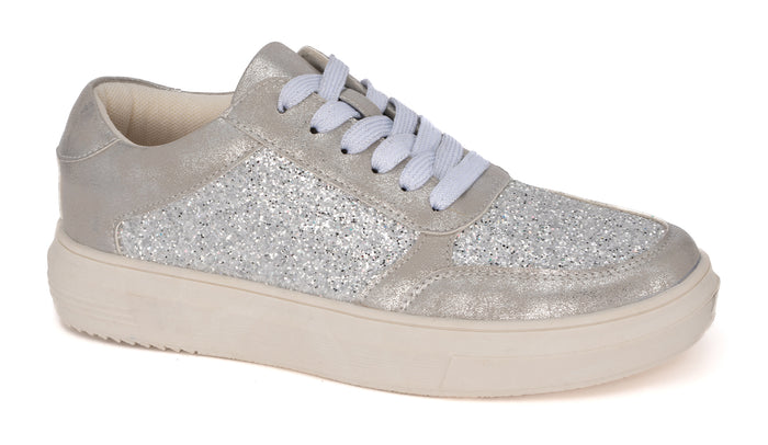 CORKYS RAD SILVER METALLIC SNEAKERS