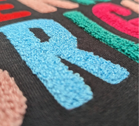 ROYCE: MERRY & BRIGHT CHENILLE MULTI COLOR APPLIQUE COZY FLEECE