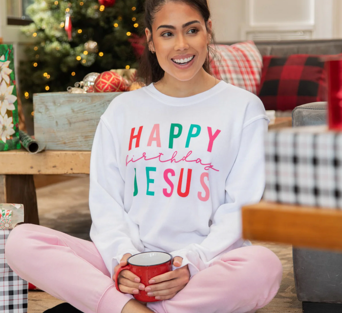 ROYCE: HAPPY BIRTHDAY JESUS SHORELINE LIGHTWEIGHT FLEECE