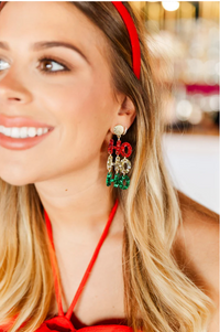 TAYLOR SHAYE "HO HO HO" EARRINGS