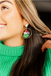 TAYLOR SHAYE "GRINCH EARRINGS"