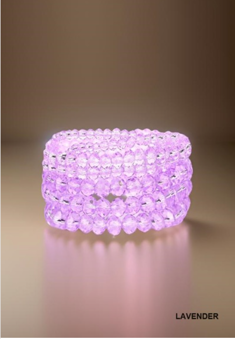 Zenana 8 Bracelet Stack - Lavender