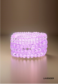 Zenana 8 Bracelet Stack - Lavender