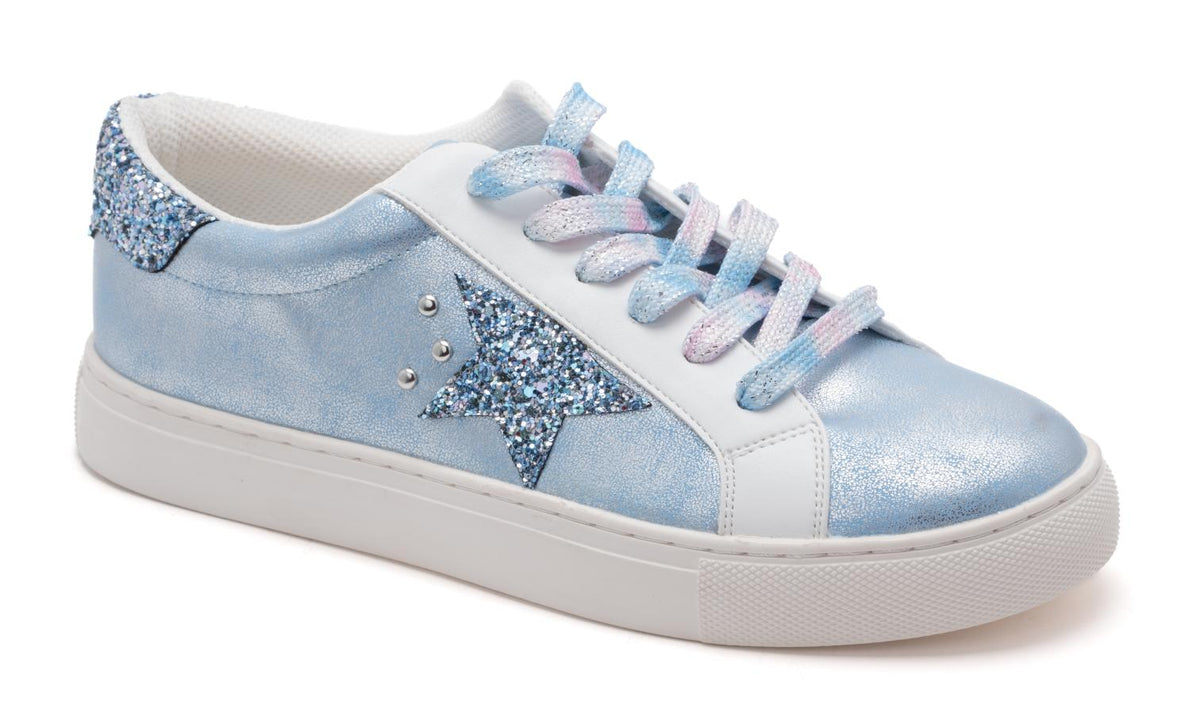 CORKYS SUPERNOVA LIGHT BLUE METALLIC SNEAKERS