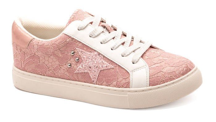 CORKYS SUPERNOVA PINK LACE SNEAKERS