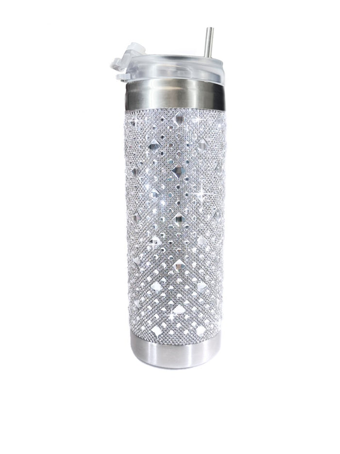 BUBBLES & BLING TUMBLER - WHITE DIAMOND