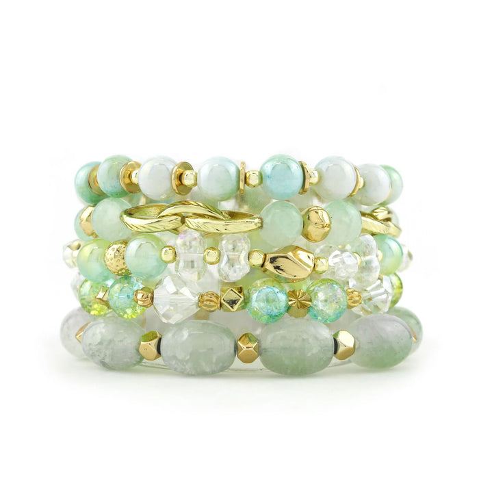 ERIMISH  -   ICED PINES 5 BRACELET STACK