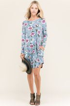 VIAMOR - HAYLEY  FLORAL POCKET DRESS