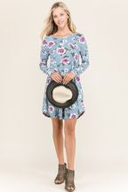 VIAMOR - HAYLEY  FLORAL POCKET DRESS