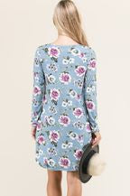 VIAMOR - HAYLEY  FLORAL POCKET DRESS