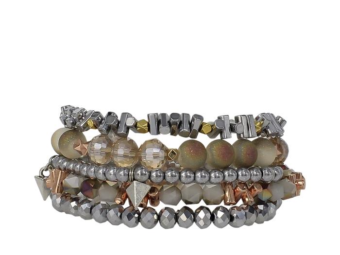 ERIMISH  -  EXTENDED SIZE AURORA STACK BRACELET SET
