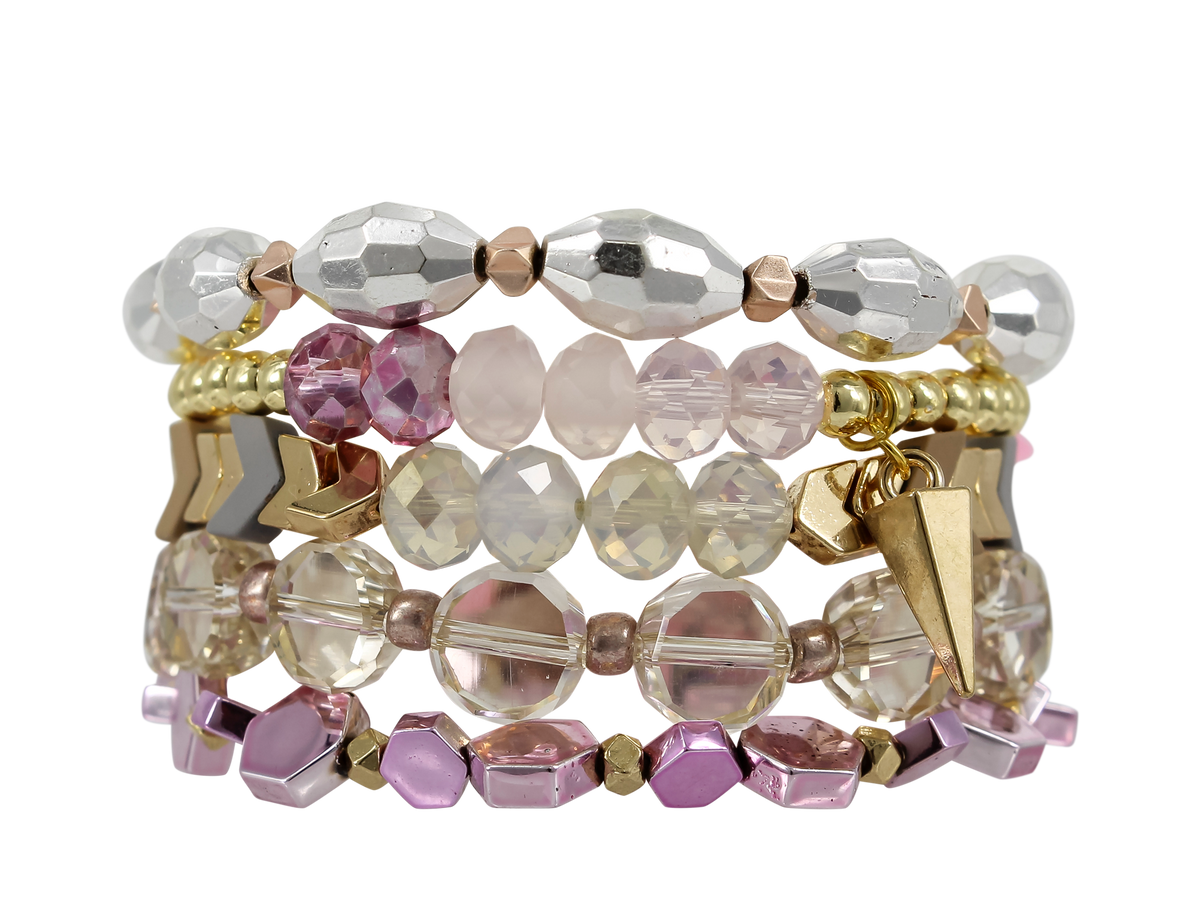 ERIMISH EXTENDED SIZE AZALEA  STACK BRACELET SET
