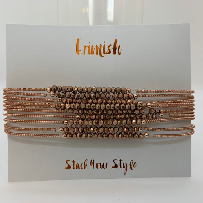 ERIMISH  -  "BLACK FRIDAY SPECIAL" - ROSE GOLD SLINKY STACK (ROSE GOLD)