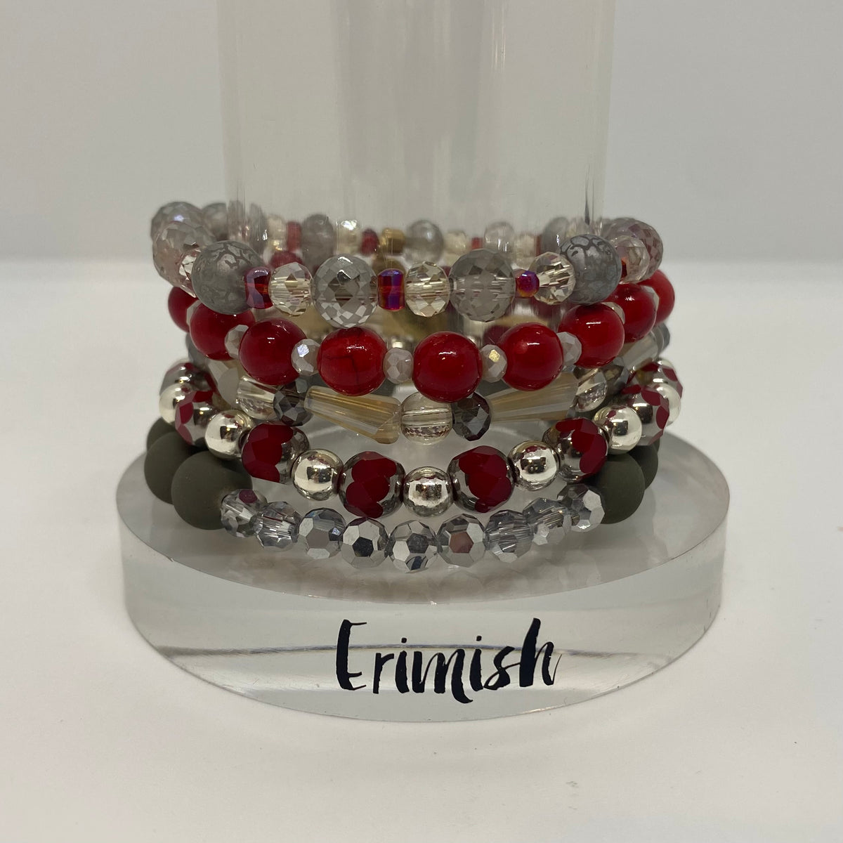 ERIMISH  -  EXTENDED SIZE  BLAZE STACK BRACELET SET
