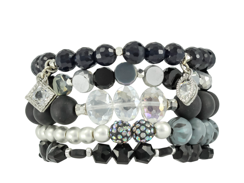 ERIMISH  -  BLACKOUT 5 BRACELET STACK