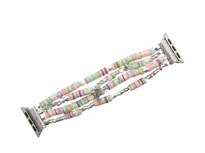 ERIMISH - APPLE WATCH BAND - BUTTERFLY COLLECTION - BRITTANY MIXED SILVER - 13 CM