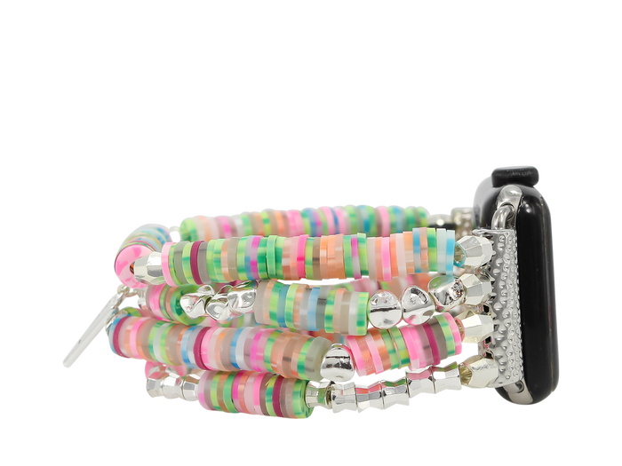 ERIMISH - APPLE WATCH BAND - BUTTERFLY COLLECTION - BRITTANY MIXED SILVER - 13 CM