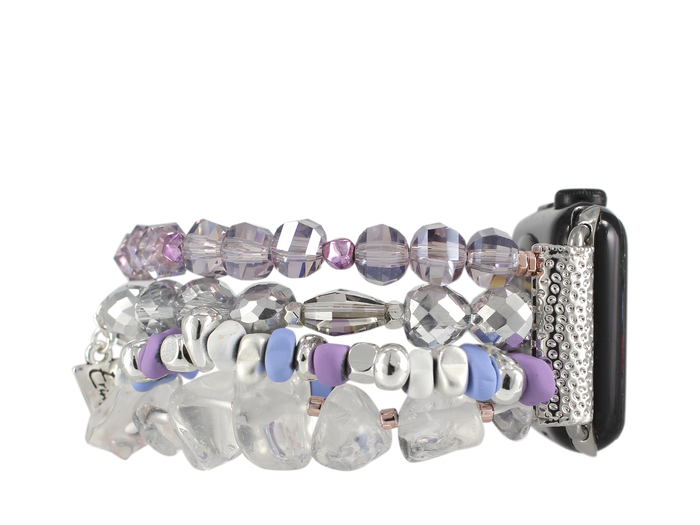 ERIMISH -  VIOLET APPLE WATCH BAND - 13 CM
