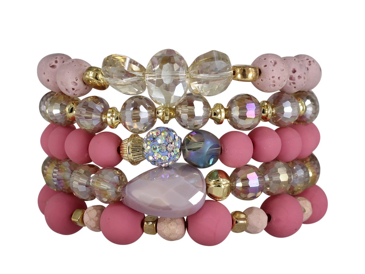 ERIMISH  -  EXTENDED SIZE CHIFFON STACK BRACELET SET