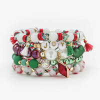 ERIMISH  - "CHRISTMAS"  5 BRACELET STACK