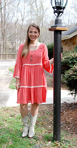 Baby Doll - Coral Dress